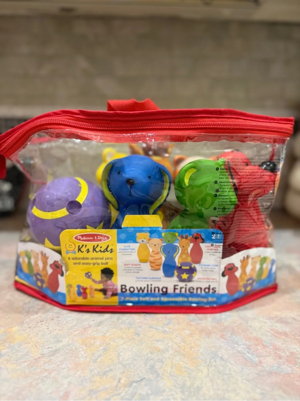 Melissa & Doug Bowling Friends Set - Blue, Green, Red, Purple, Yellow